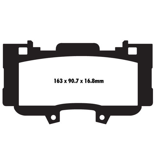 EBC Brakes Yellowstuff Performance Brake Pads