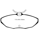 EBC Brakes Yellowstuff Performance Brake Pads