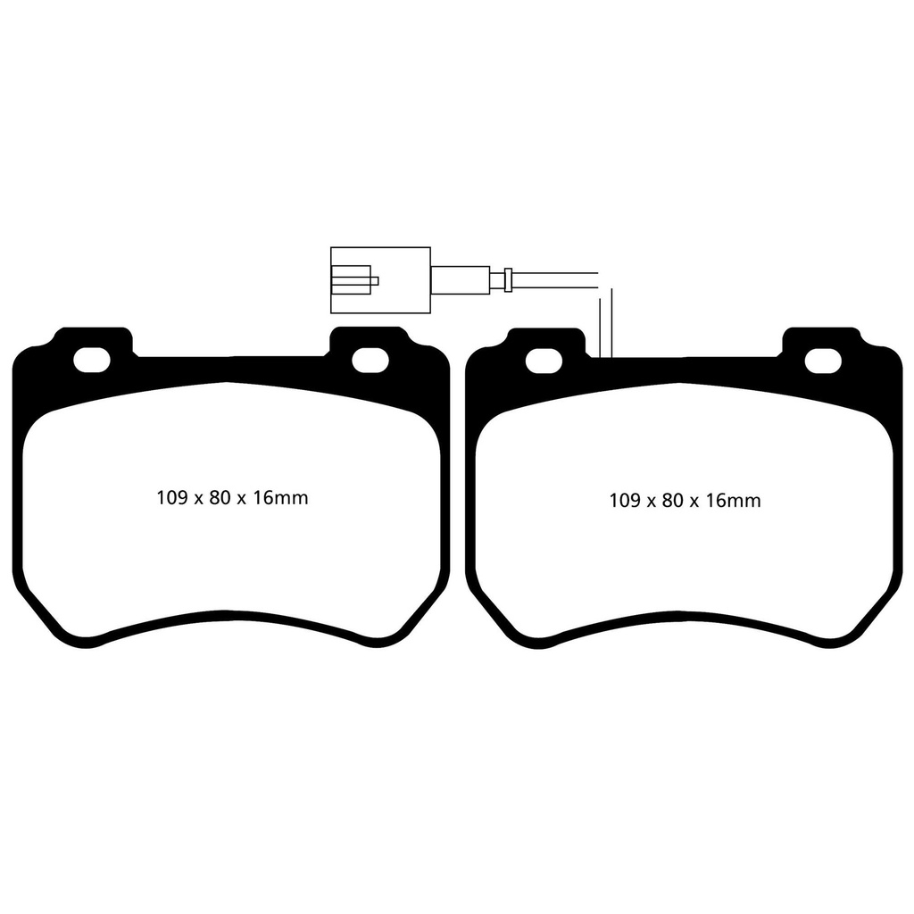 EBC Brakes Yellowstuff Performance Brake Pads