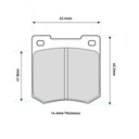 Ferodo DS2500 Brake Pads To Fit Alcon R-Type / OE Calipers