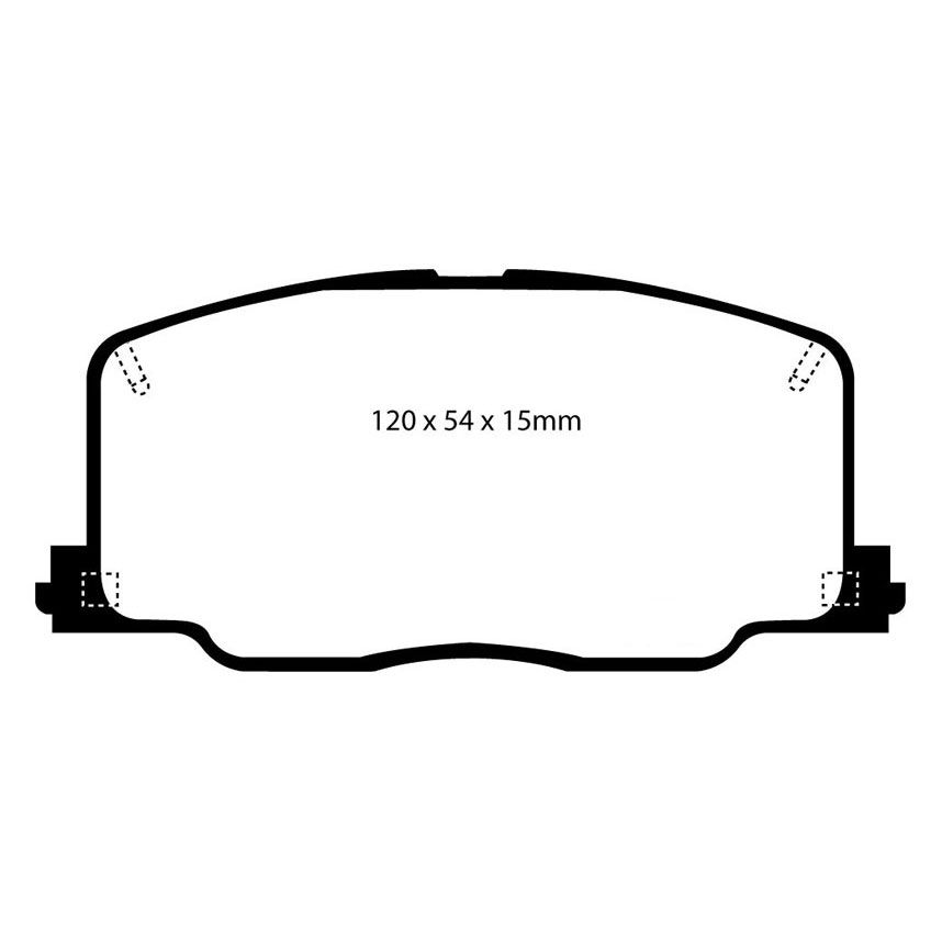 EBC Brakes Yellowstuff Performance Brake Pads