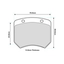 Pagid RST4 Brake Pads To Fit AP Racing Various 2 Piston / OE Calipers