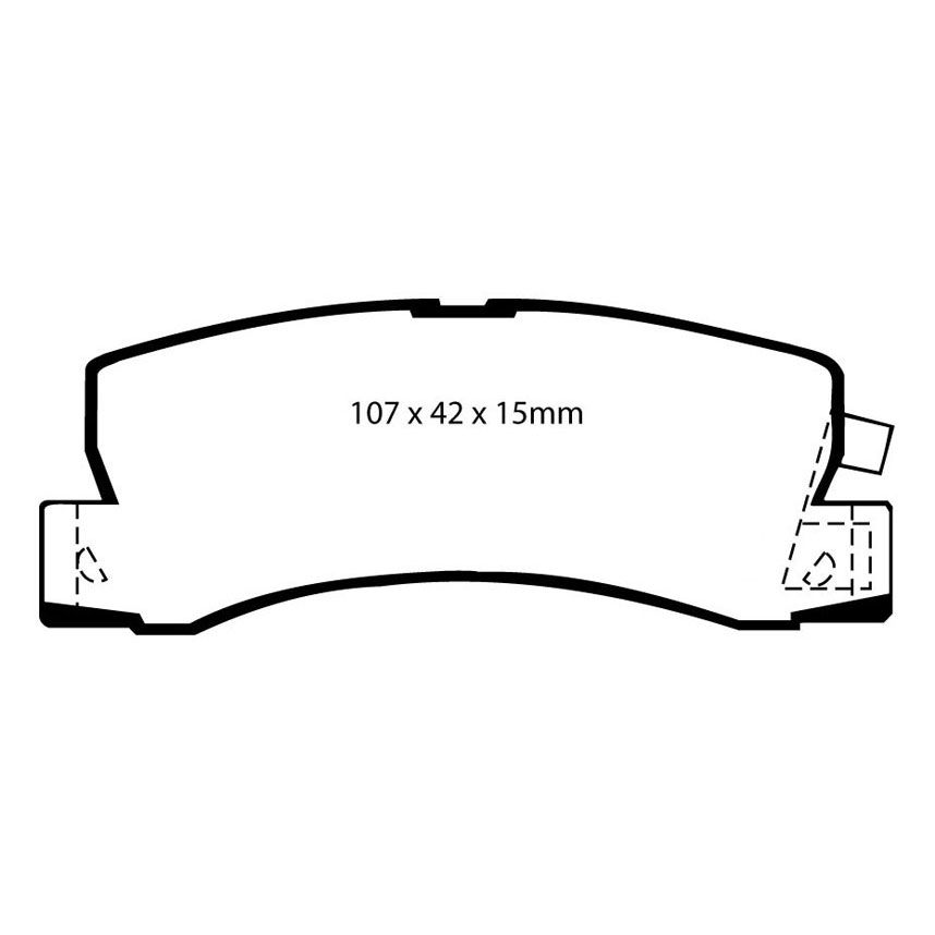 [EBCDP3628C] EBC Brakes Redstuff Performance Brake Pads