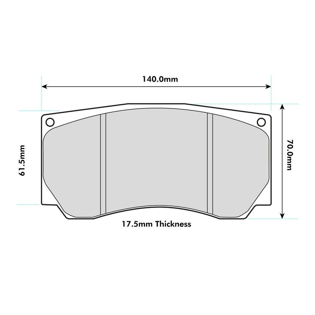 [PGDE8033RST1] Pagid RST1 Brake Pads To Fit AP Racing CP5850 / Brembo 07.6955.1 Calipers