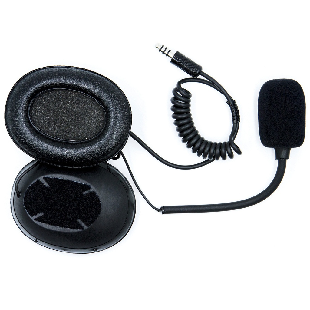 [2014302-2237000] ZeroNoise Open Face Helmet Intercom Headset With Integral Ear Cups (Male Nexus Connector)