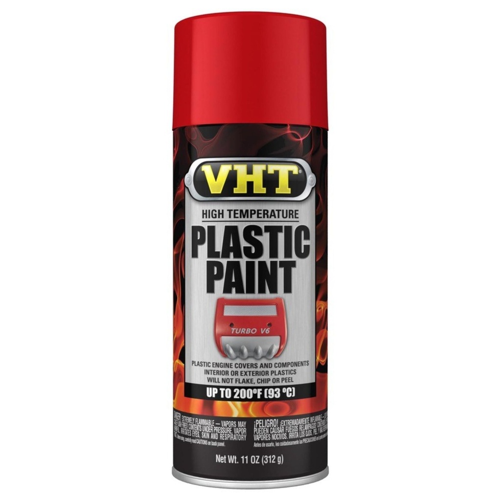 [7000975-3614537] VHT High Temperature Plastic Paint (Black)