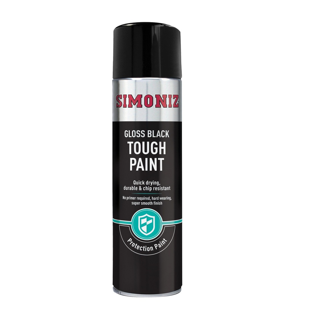 [266585-1834146] Simoniz Tough Black Paint - Aerosol (Gloss Black)