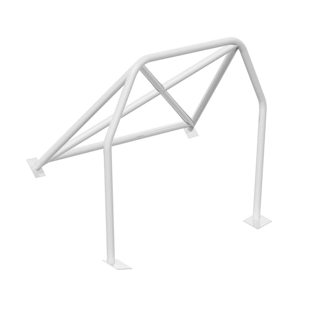 [S/WSW-HC-0022-IM-WHITE] SW Motorsports Track Day Bolt In Half Roll Cage