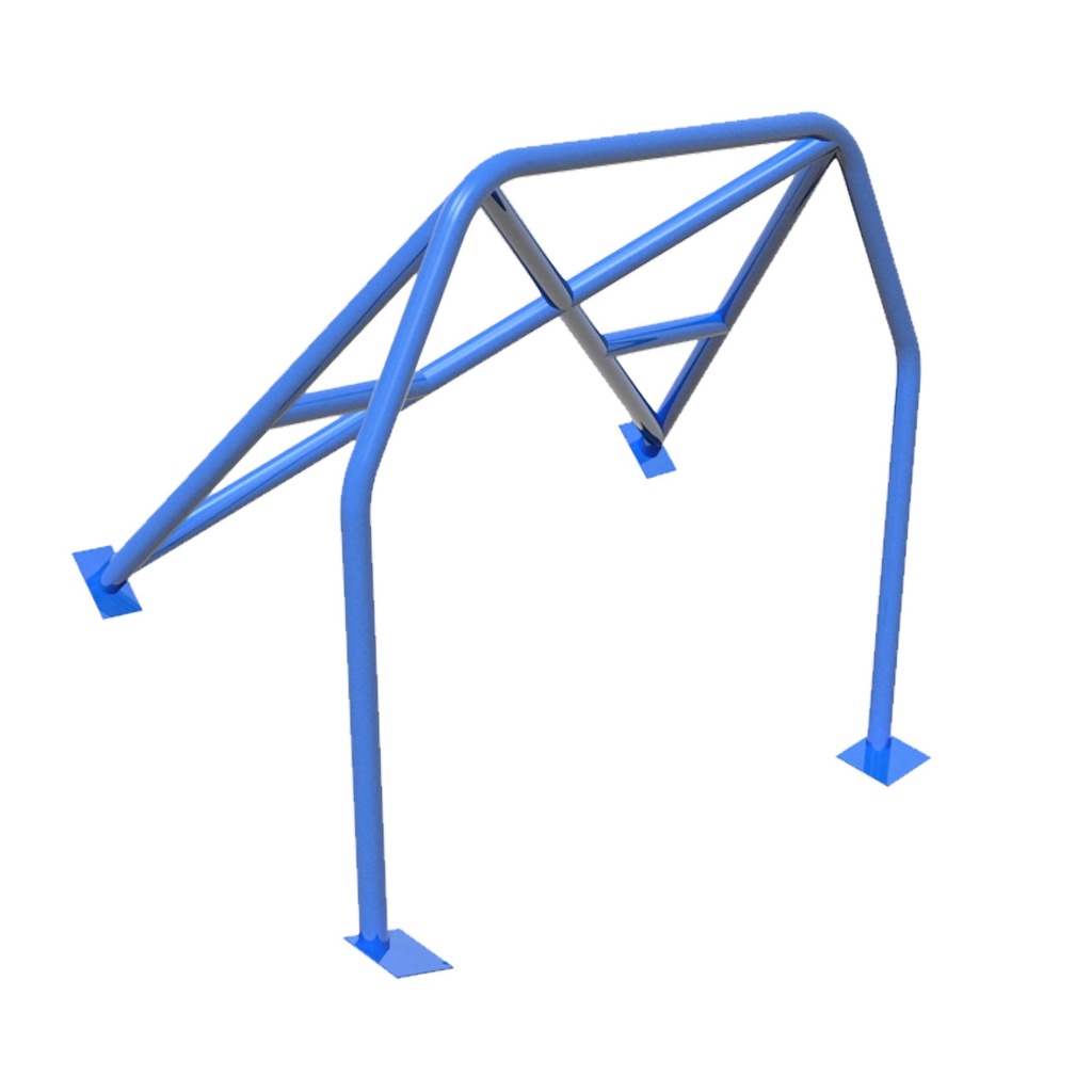 [S/WSW-HC-0078-BLUE] SW Motorsports Club Sport Bolt In Half Roll Cage