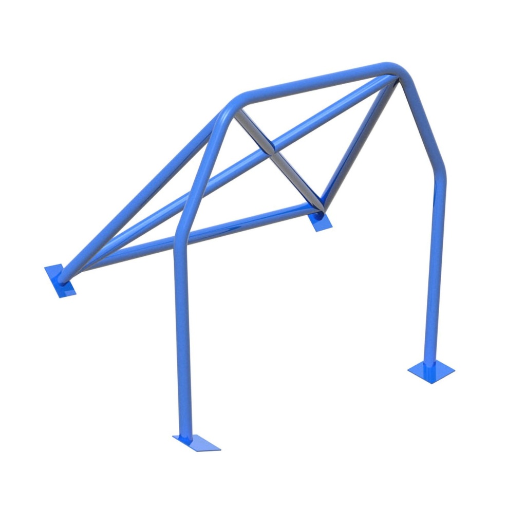 [S/WSW-HC-0022-IM-BLUE-GU] SW Motorsports Track Day Bolt In Half Roll Cage