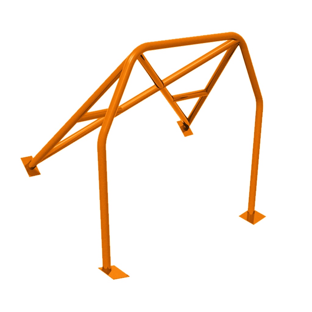 [S/WSW-HC-0069-ORANGE-GU] SW Motorsports Club Sport Bolt In Half Roll Cage