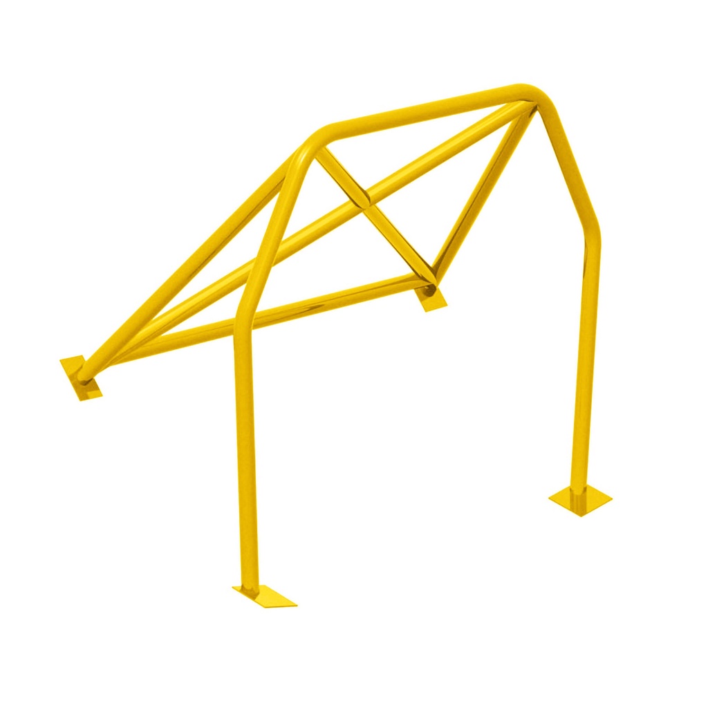 [S/WSW-HC-0022-IM-YELLOW-GU] SW Motorsports Track Day Bolt In Half Roll Cage