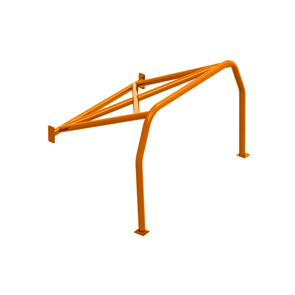 [S/WSW-HC-0057-ORANGE] SW Motorsports Track Day Bolt In Half Roll Cage