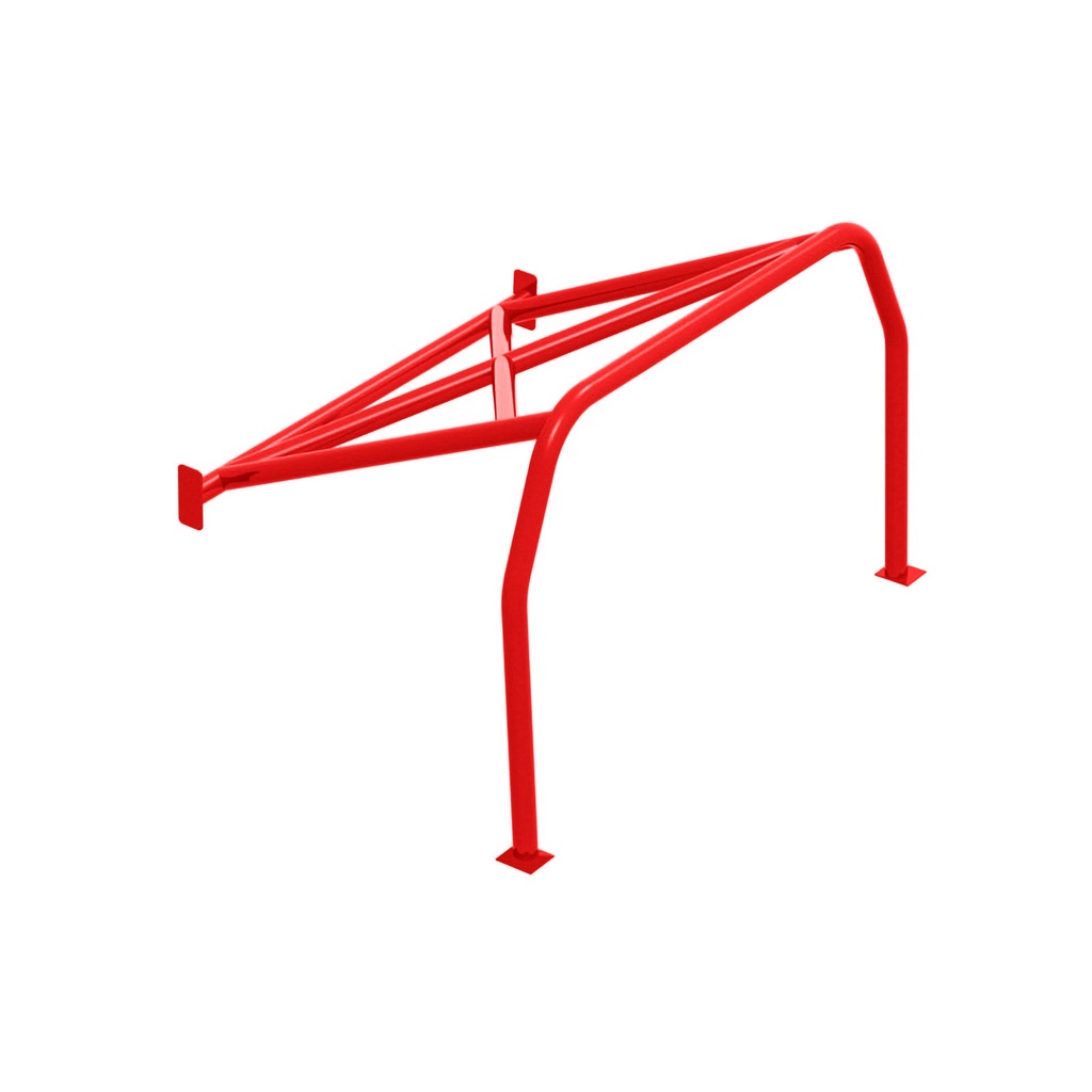 [S/WSW-HC-0007-MB-RED-GU] SW Motorsports Track Day Bolt In Half Roll Cage