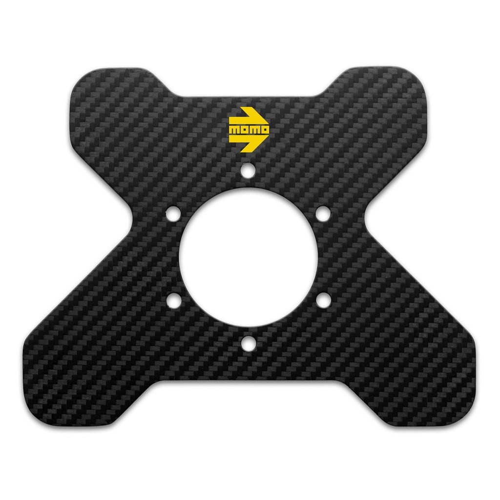 [M/CACVCARBPLA4PL] Momo Carbon Fibre Steering Wheel 4 Button Plate