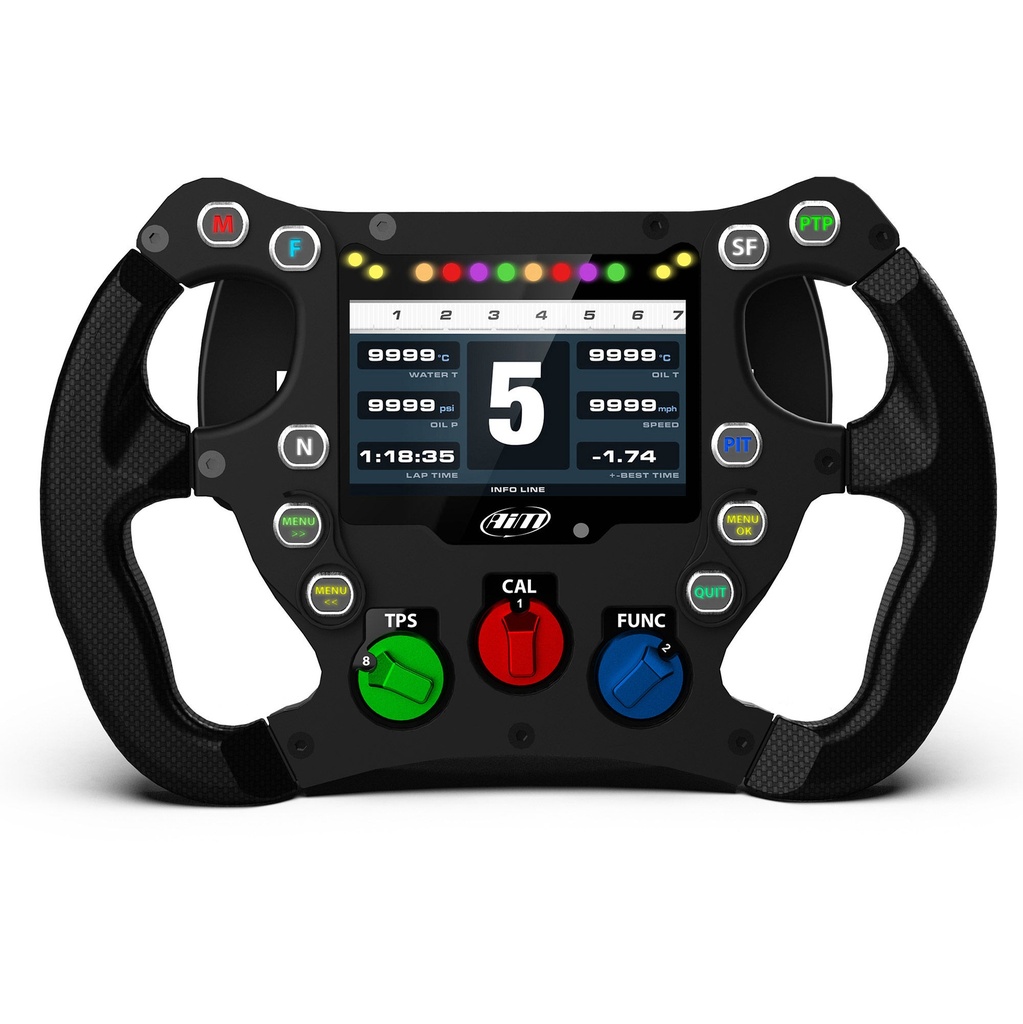 AIM SW4 280 Formula Steering Wheel (With Integrated Dash)