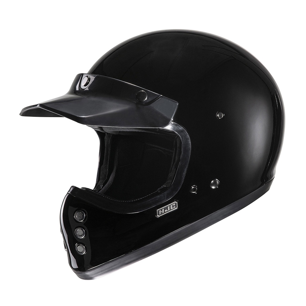 [5000182-2422970] HJC V60 Plain Motorcycle Helmet (M (57-58cm), Black)