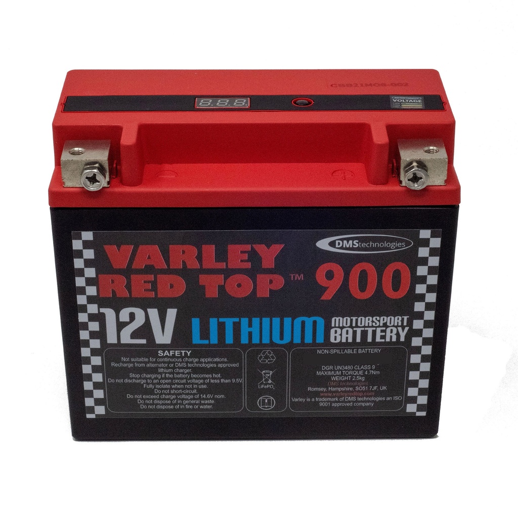 [VAR7162-0068] Varley Red Top Lithium RT900 Battery