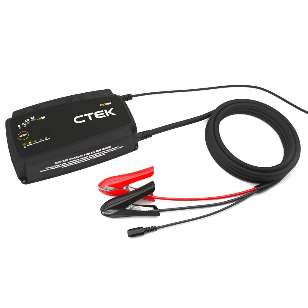 [7002287-3888625] CTEK PRO25 Professional Battery Charger (Extra Long Lead Version)