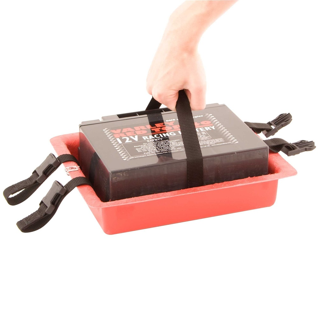 [240883-1872482] X-Sport Red Top 40 Lay Flat Battery Box (Black)