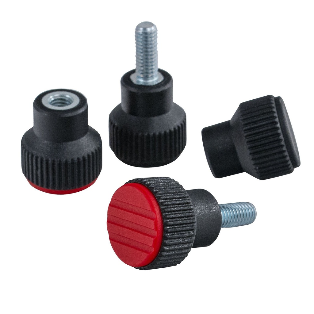 [1212551-1943147] Demon Tweeks Battery Knurled Fastener (M6) Quick Release (M6 Female Nut Type Negative Black Connector)