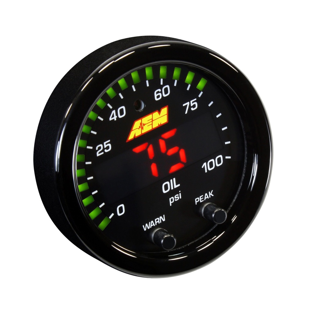 [AEM30-0301] AEM Electronics X Series Oil / Fuel Pressure Gauge