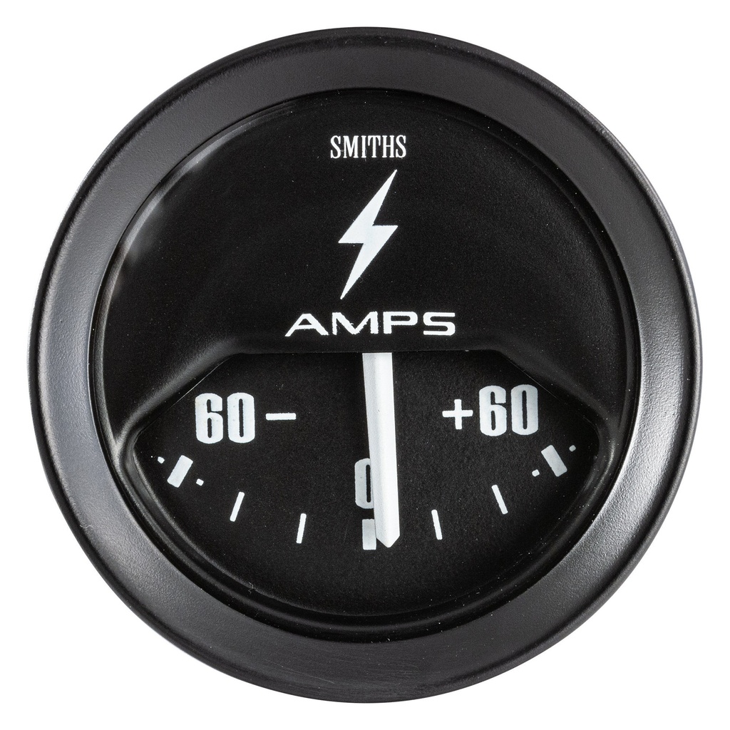 [248777-1905939] Smiths Classic Ammeter (Black, -30 - 0 - 30 Amp, Chrome)