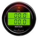 Racetech Oil Pressure - Water Temperature Dual Gauge