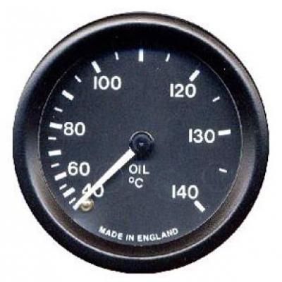 [245486-1905964] Mocal Oil Temperature Mechanical Gauge (Black)