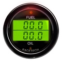 Racetech Fuel Pressure - Oil Temperature Dual Gauge
