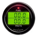 Racetech Fuel Level - Volts Dual Gauge