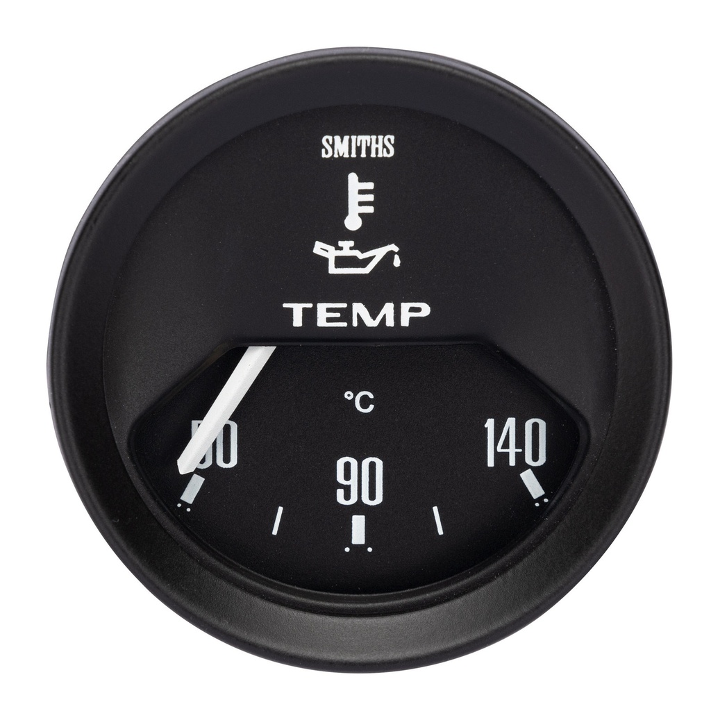 [248786-2908230] Smiths Classic Electrical Oil Temperature Gauge (Black, Chrome)