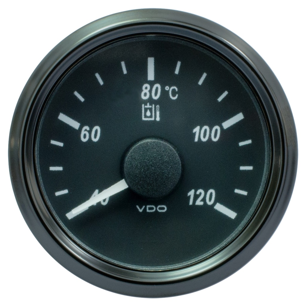 [2010425-2210069] VDO Singleviu Hydraulic Oil Temperature Gauge Electrical (40-120 Degrees C)
