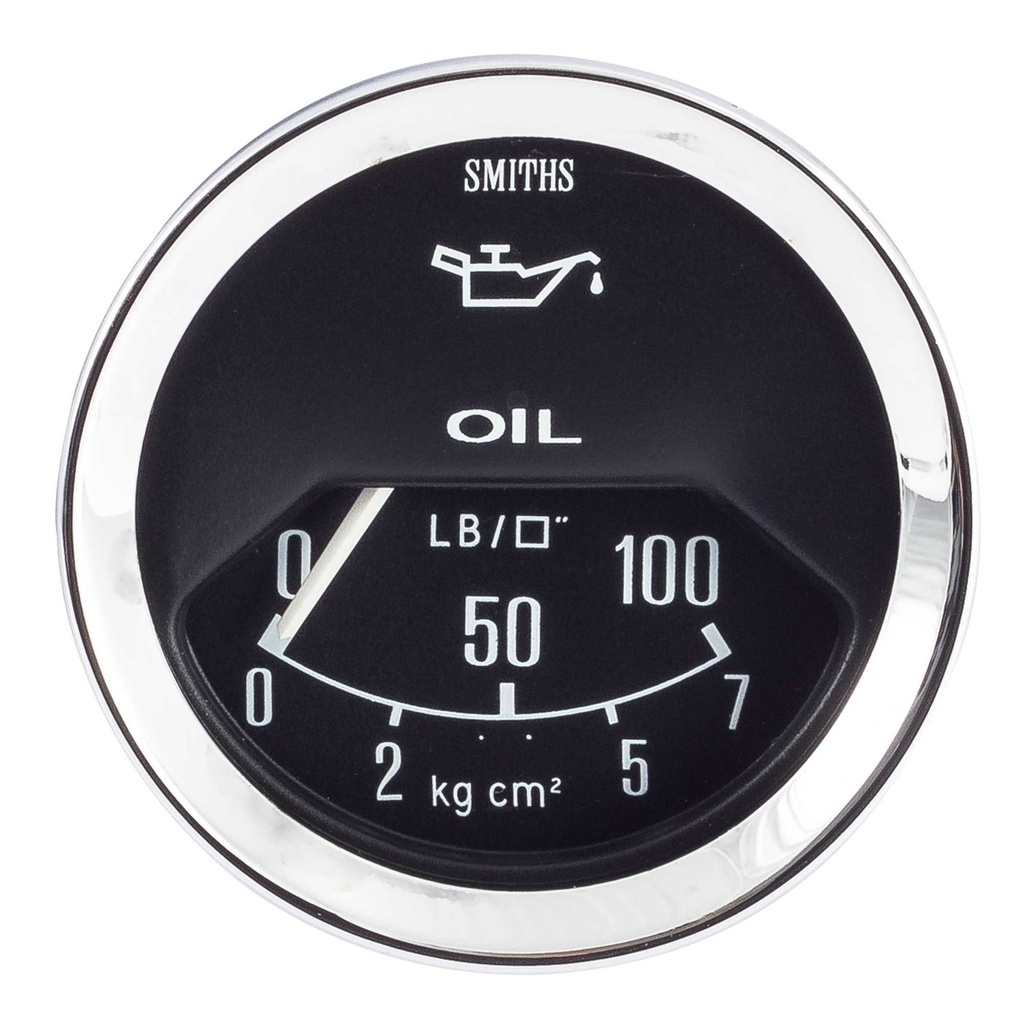 Smiths Classic Mechanical Oil Pressure Gauge - Half Scale