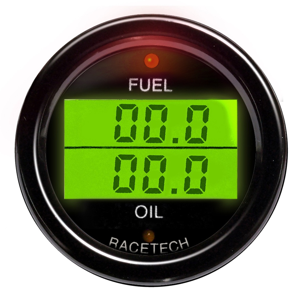 Racetech Fuel Pressure - Oil Pressure Dual Gauge