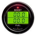 Racetech Turbo Boost - Fuel Pressure Dual Gauge