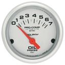 Auto Meter Oil Pressure (Bar) Pro Comp Ultra-Lite air Core Movement Gauge