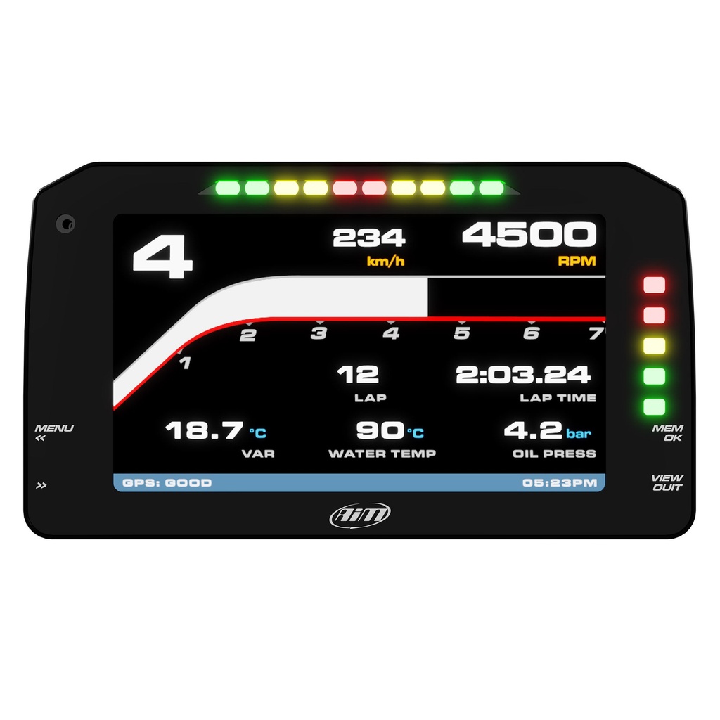 [2015007-2207680] AIM 6" Dash Display For PDM8 / PDM32 (Race Icons)
