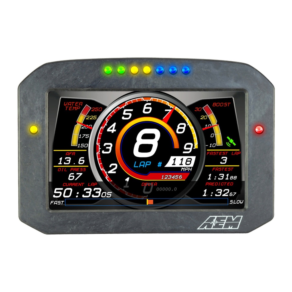 [2012881-2210273] AEM Electronics CD-7 Carbon Flat Panel Digital Dash Display (Without GPS)