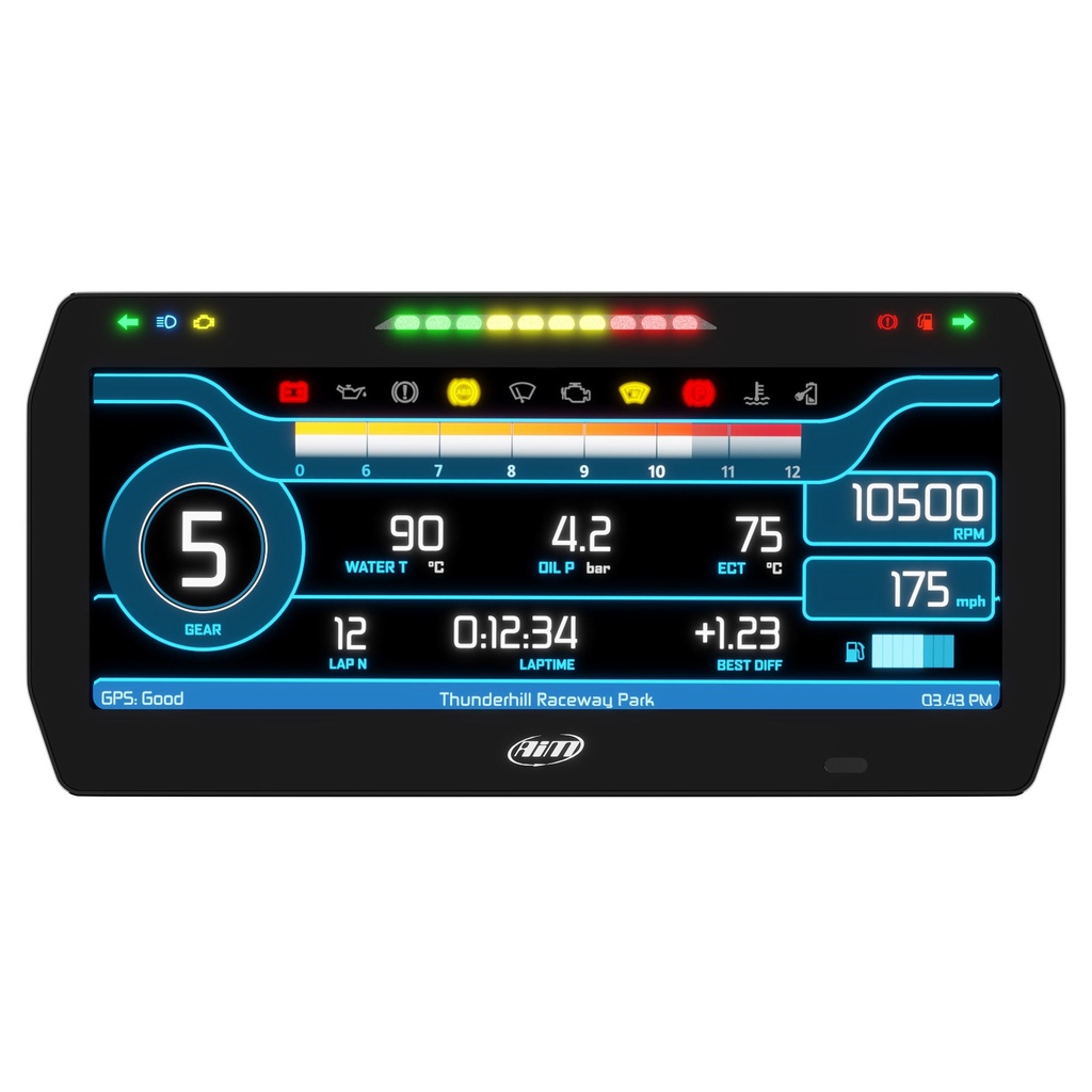 [2015008-2207681] AIM 10" Dash Display For PDM8 / PDM32 (Race Icons)