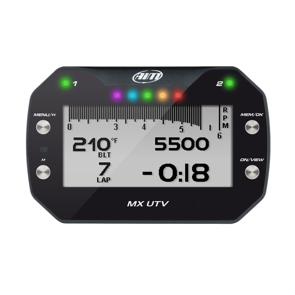 [AIMMXUTV] AIM MX UTV Dash Logger With Belt Temperature Sensor