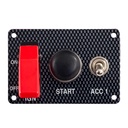 Grayston Carbon Effect Starter Switch Panel With Accessory Switch