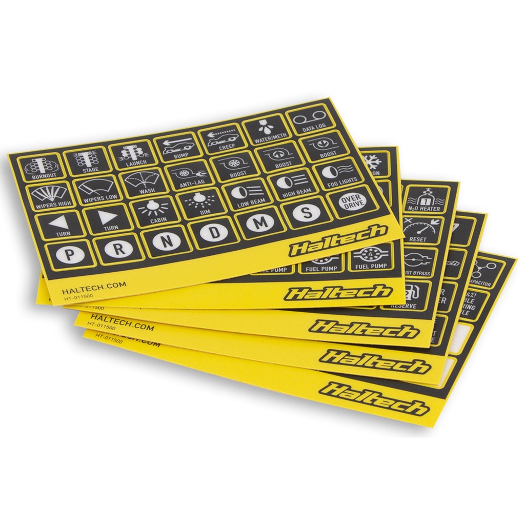 Haltech Label Set For CAN Keypad