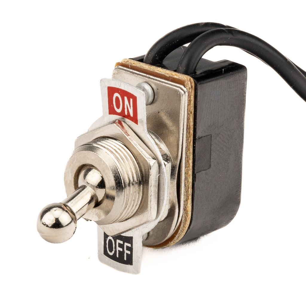 Demon Tweeks Metal On/Off Toggle Switch With Leads