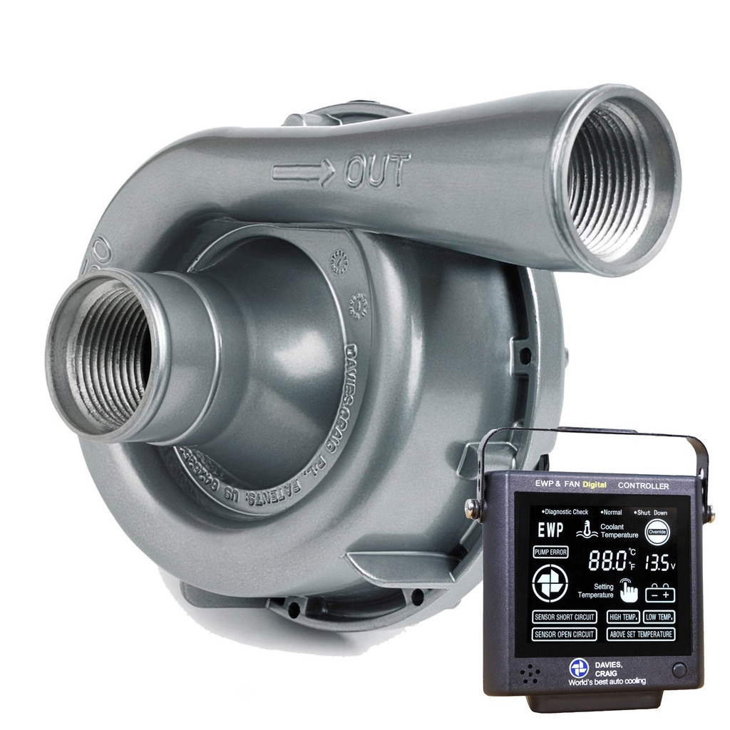 [7000335-2375213] Davies Craig EWP150 Alloy Water Pump & Digital Controller Combo (Black)