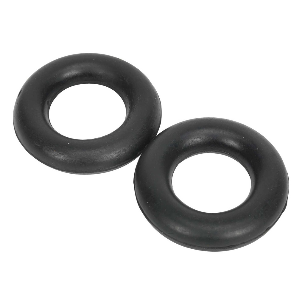 [SEAEX04] Sealey Exhaust Mounting Rubbers - L59 x W59 x D13.5 (Pack of 2) - EX04