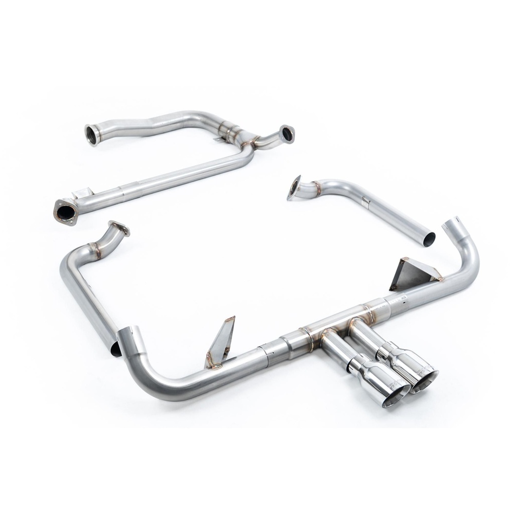 [MTKSSXPO144/AKN] Milltek Non-Resonated 2.5" Full Race Exhaust System With De Cat And Back Box Delete