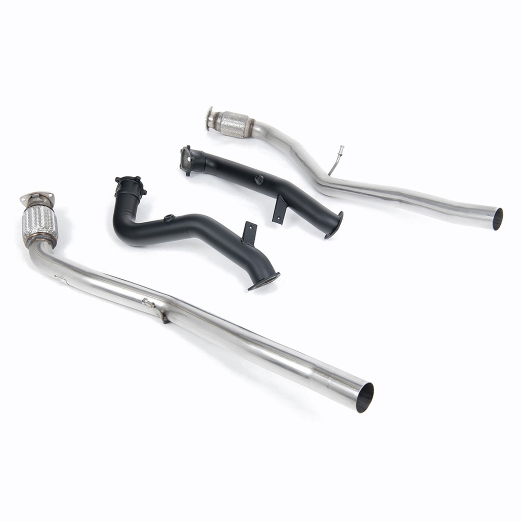 Milltek 2.76" Large Bore Downpipes With De Cats And Secondary De Cats