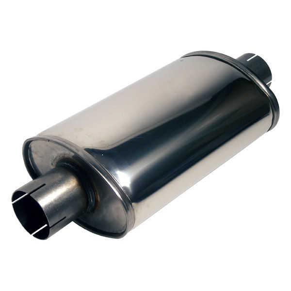 [243999-3084514] Jetex Universal Exhaust Silencer (3 Inch, Stainless Steel, Oval, 245mm)