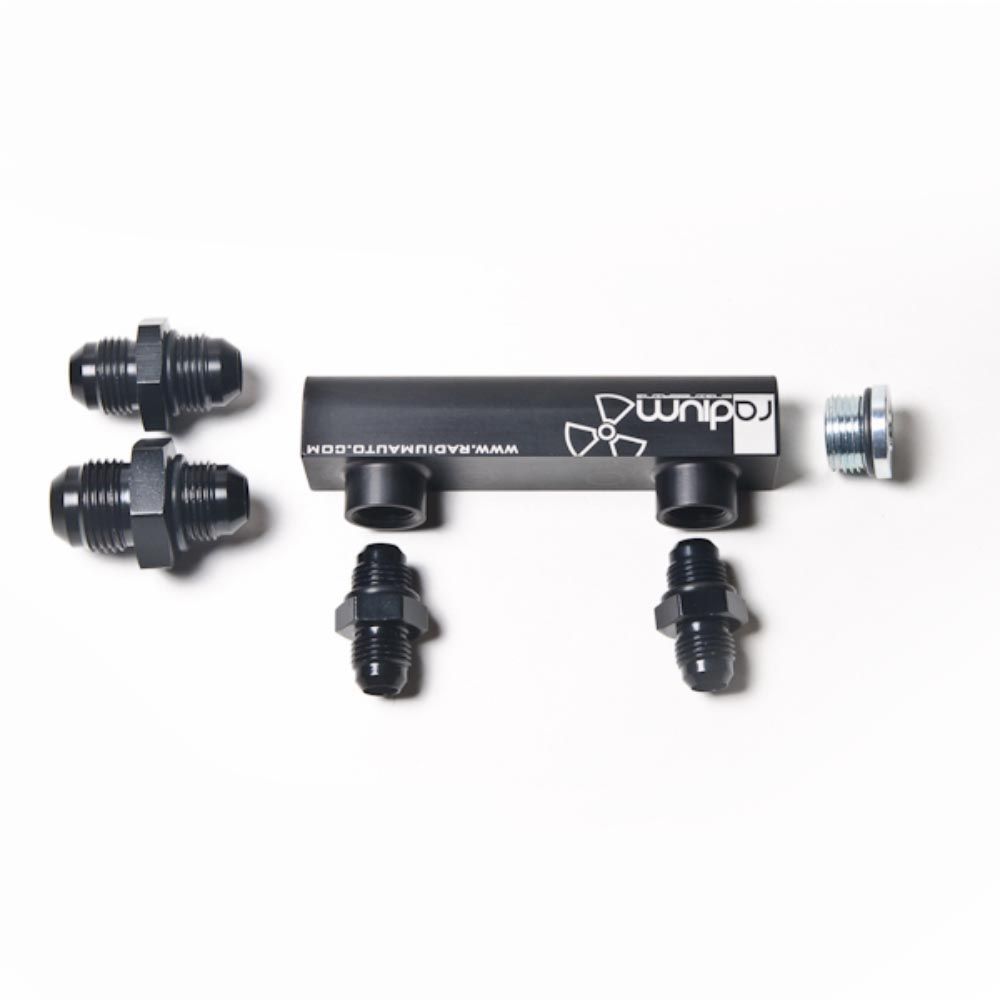 Radium Engineering 4 Port Manifold For Twin Fuel Pumps